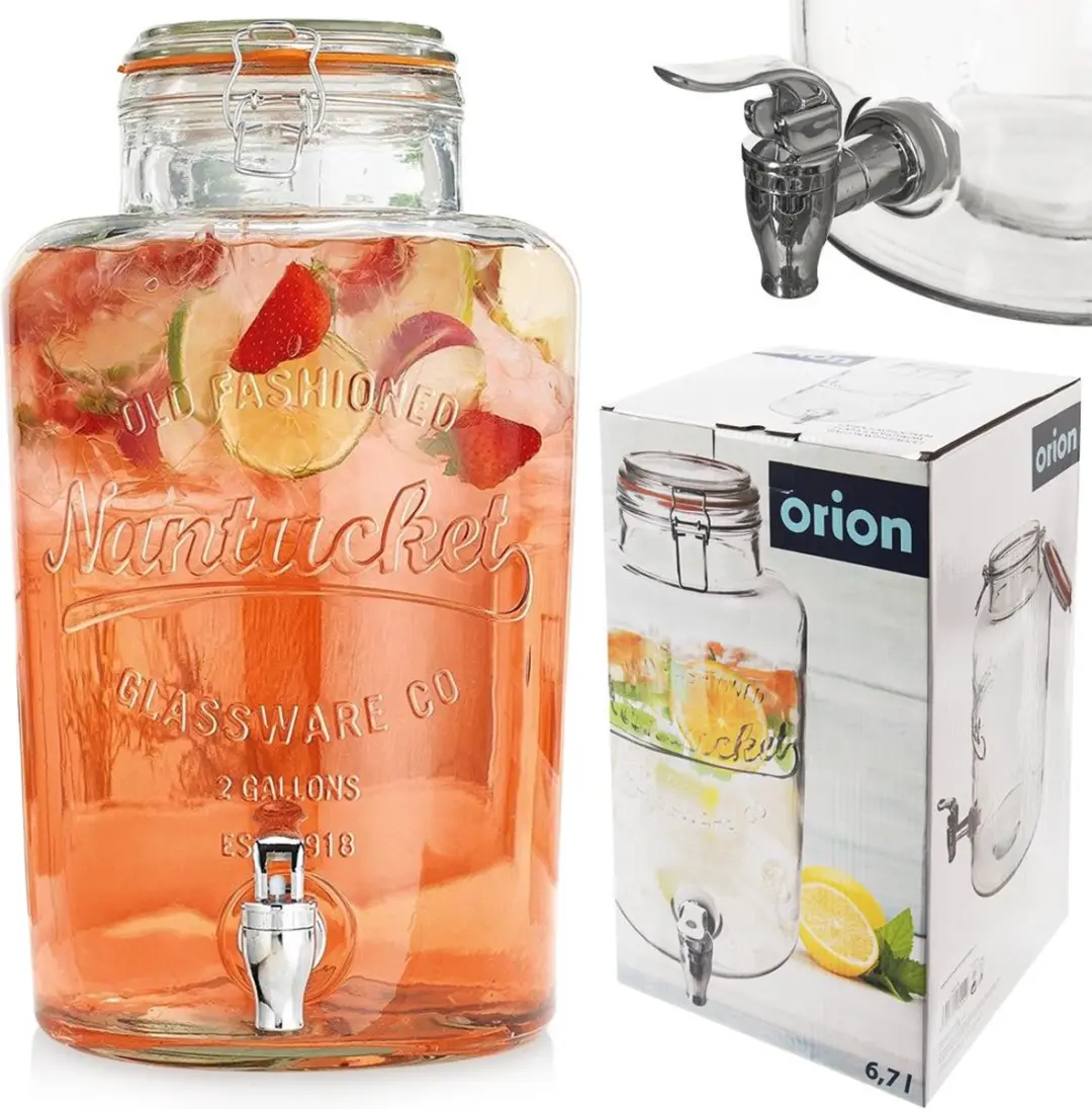 Orion Drankdispenser Glas 6,7L - Transparant