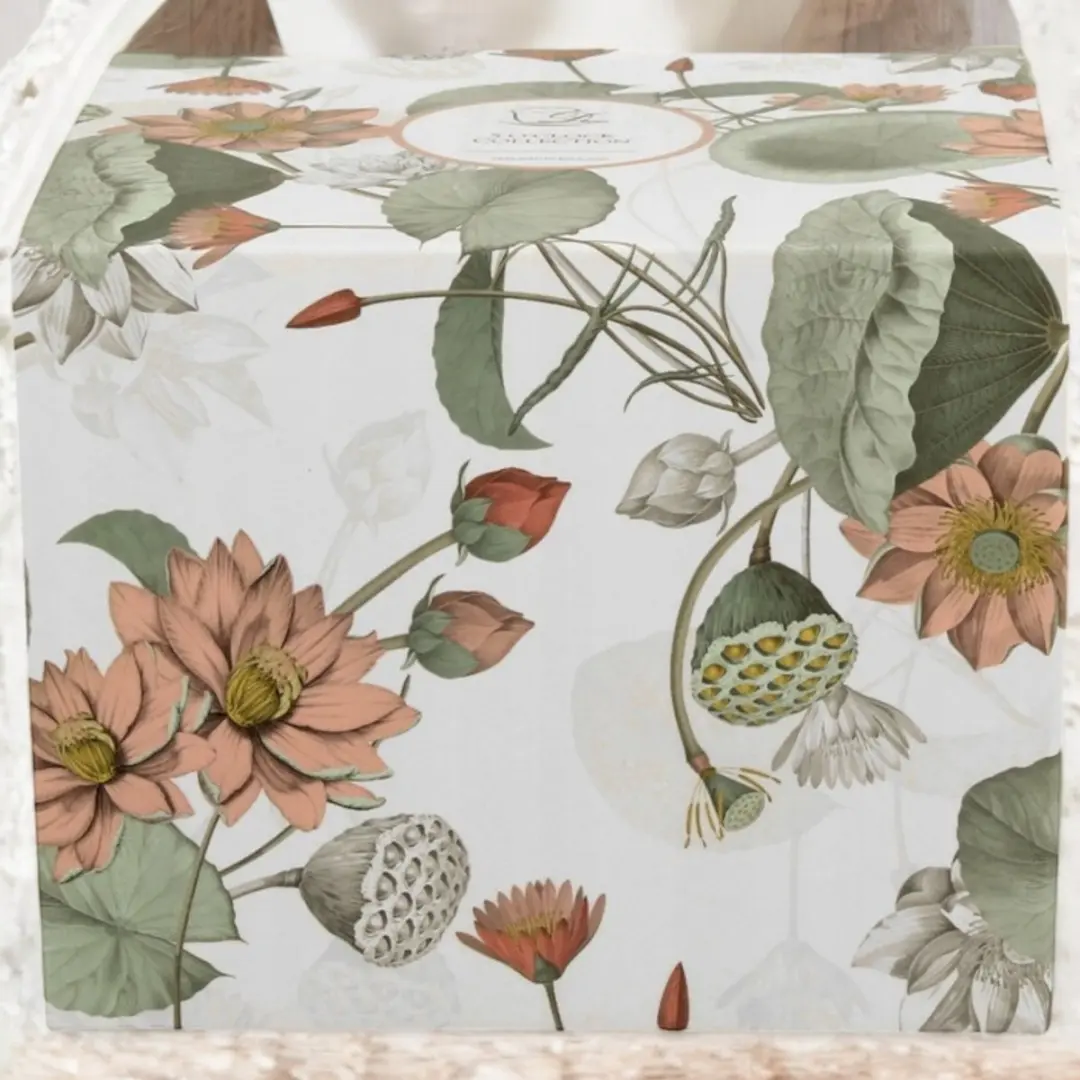 Duo Porseleinen Mok 430ml - Wit/Rose/Groen