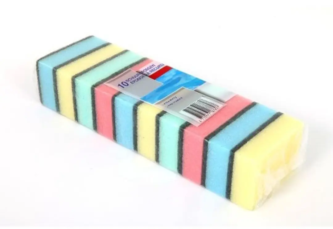 Multy Schuursponsjes - 10 Stuks - Geel-Groen-Roze-Blauw