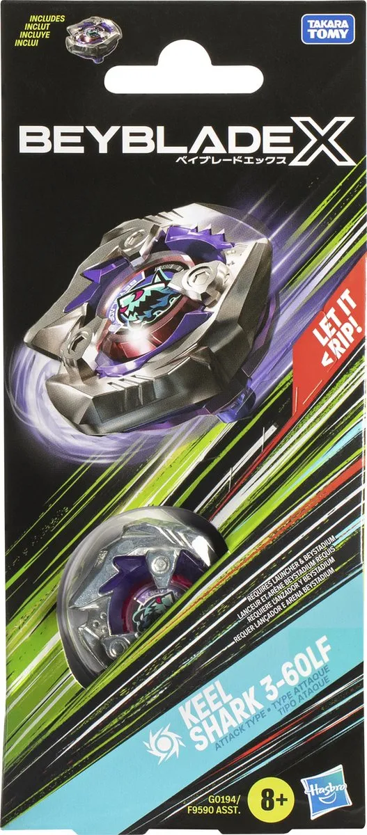 Hasbro Beyblade X Keel Shark - Multicolor