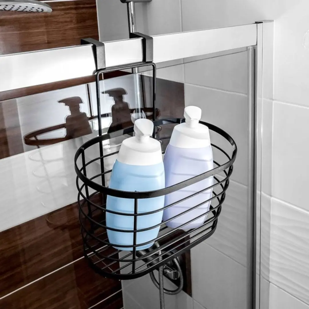 Orion Metalen Douche Organizer - Kastdeurplank Zwart