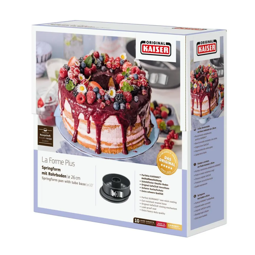 Kaiser La Forme Plus Springvorm 28cm - Zwart