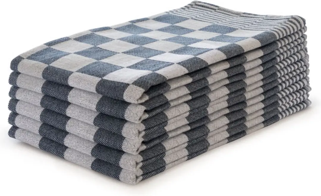 Ten Cate Theedoeken Set Blok Blauw