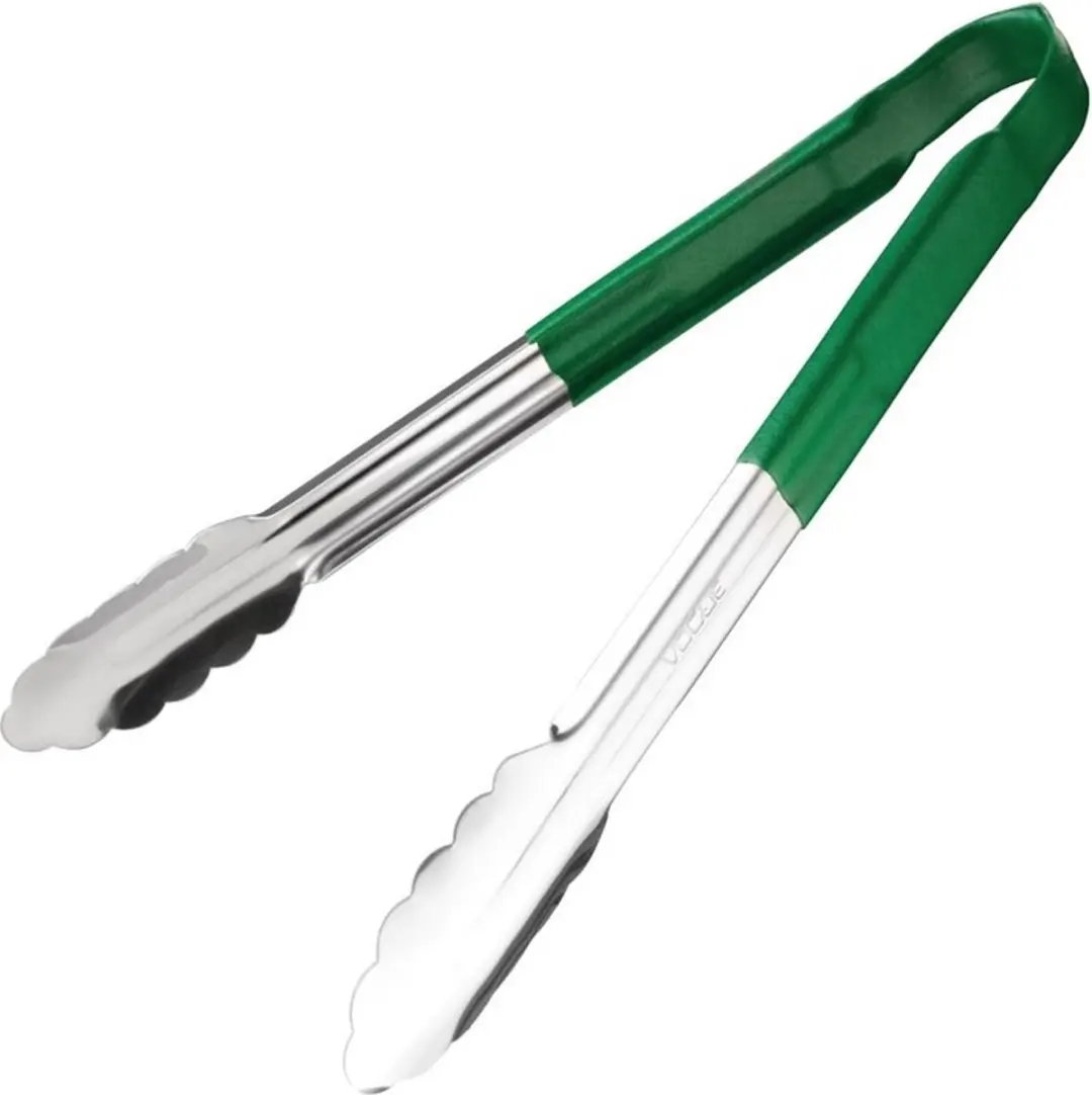 Vogue Hygiplas Serveertang Groen RVS 30cm