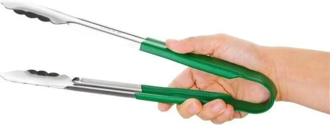 Vogue Hygiplas Serveertang Groen RVS 30cm