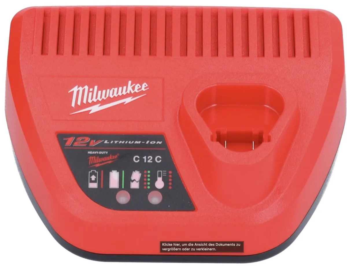 Milwaukee M12 HNRG-503 Startset - 3x HB5 5.0Ah Accu + C12C Lader - afbeelding 5 van 5