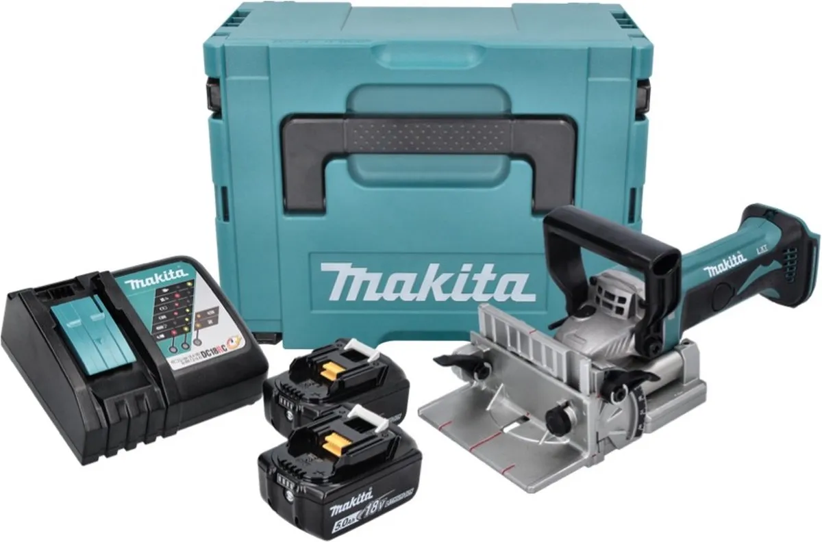 Makita DPJ180RTJ Lamellenfrees - 2x 5.0Ah