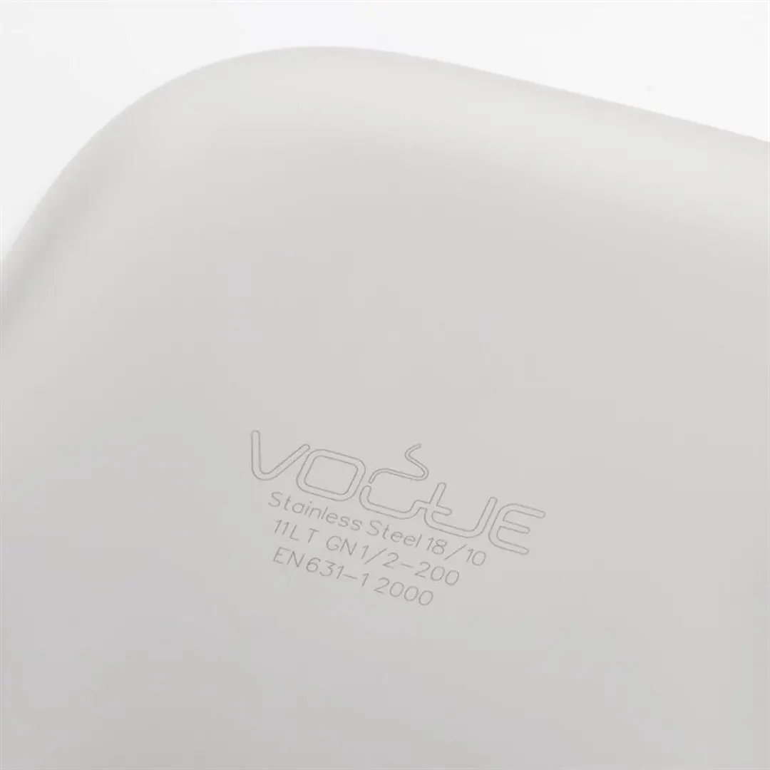 Vogue RVS GN1/2 Bak 200mm DW441 - Grijs