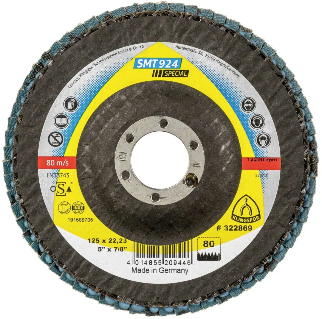 Klingspor SMT 924 Schuurschijf 125mm Korrel 80 - Wit