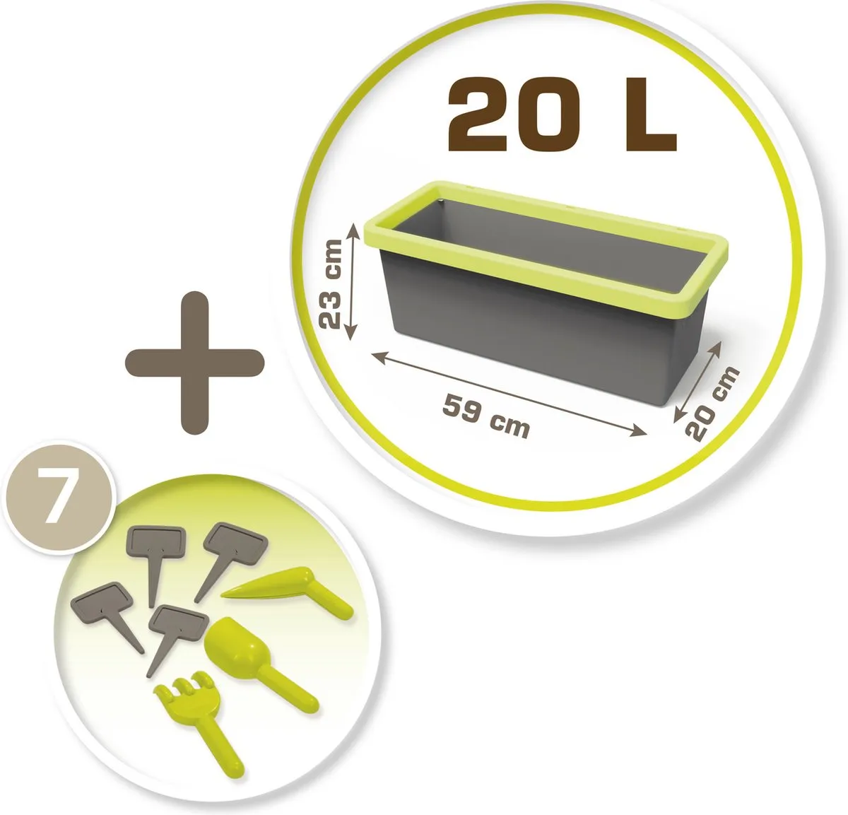 Smoby Plantenbank 7600810915 - Speelhuisaccessoire - vanaf 2 jaar - afbeelding 6 van 6