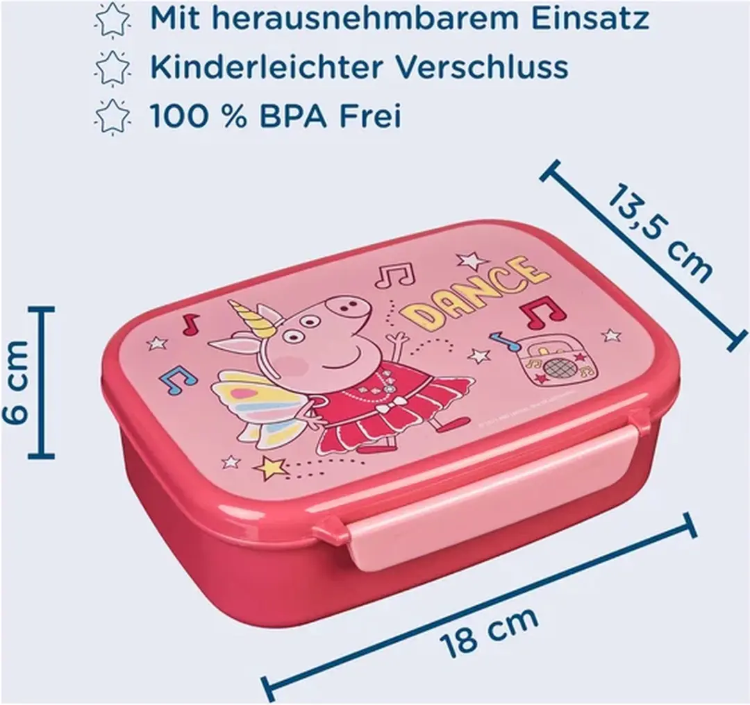 Peppa Pig Undercover Broodtrommel Meerkleurig