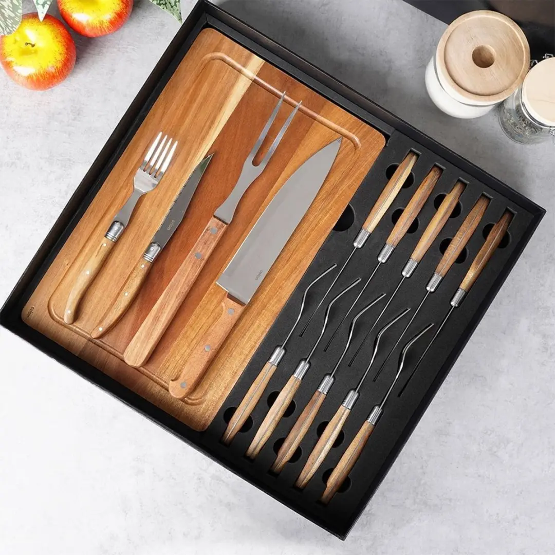 Orion Bestekset Acaciahouten Handvat 15-delig - 6 Personen