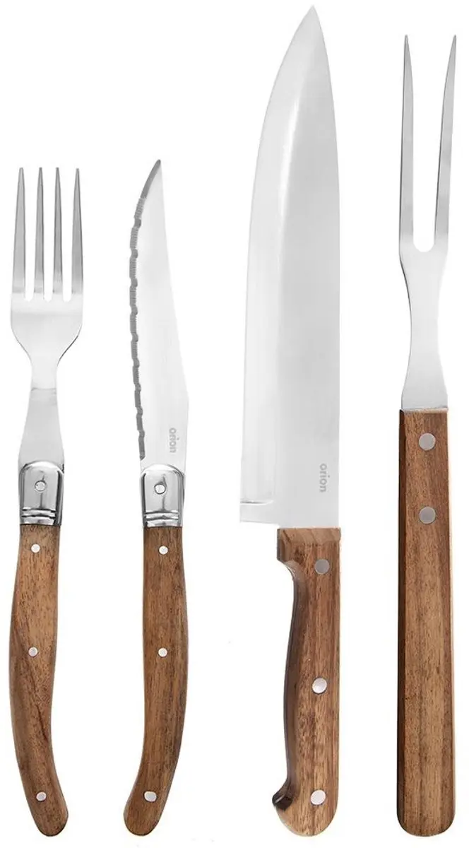 Orion Bestekset Acaciahouten Handvat 15-delig - 6 Personen