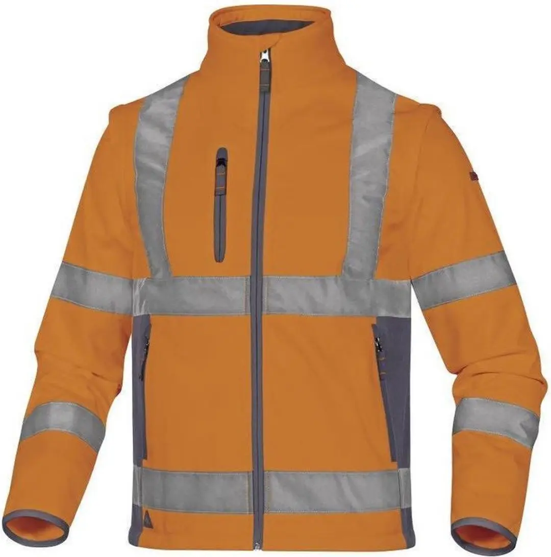Delta Plus Hi-Vis Softshell Jas Stretch 2in1 Moonlight