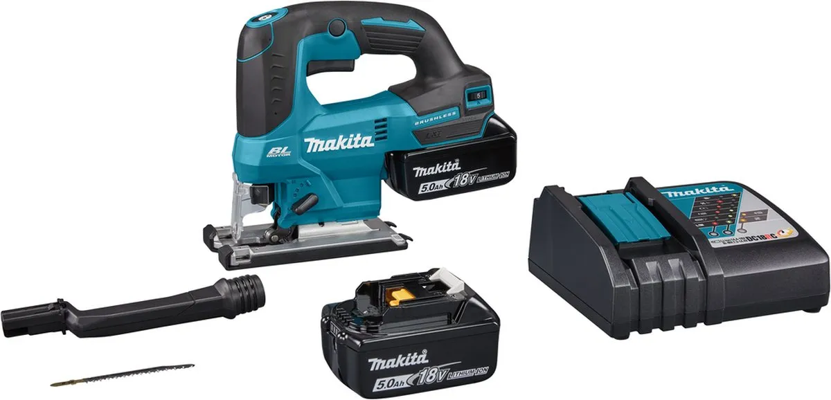 Makita DJV184RTJ Decoupeerzaag - 2x 5Ah accu + lader