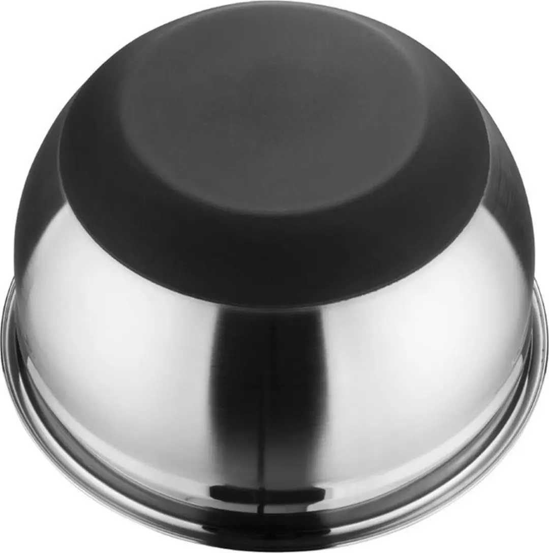 Vogue GG022 RVS Kom met Siliconen Bodem 5L - Zilver