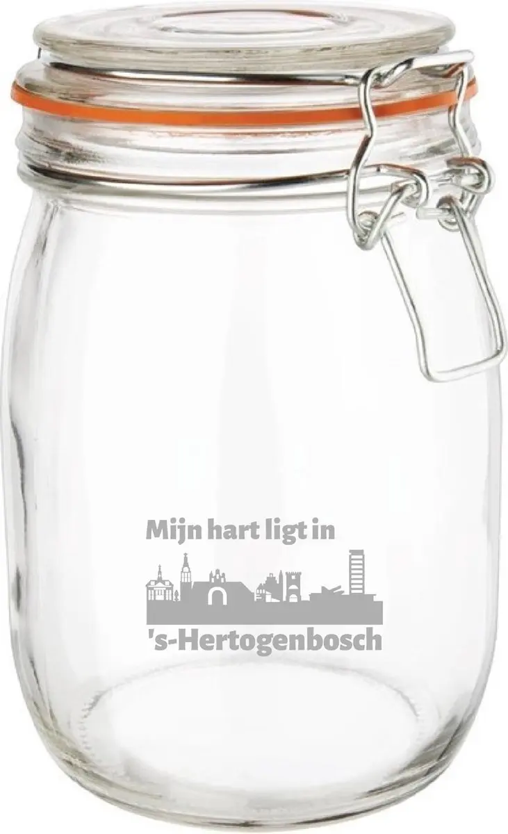 Vogue Gegraveerde Weckpot 1L