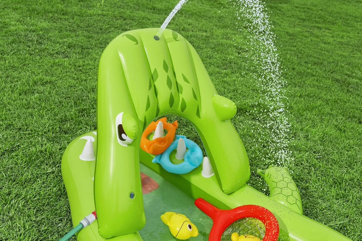 Bestway Later Gator 53169 Opblaas Speelcentrum - 163cm Groen/Multicolor - afbeelding 5 van 6