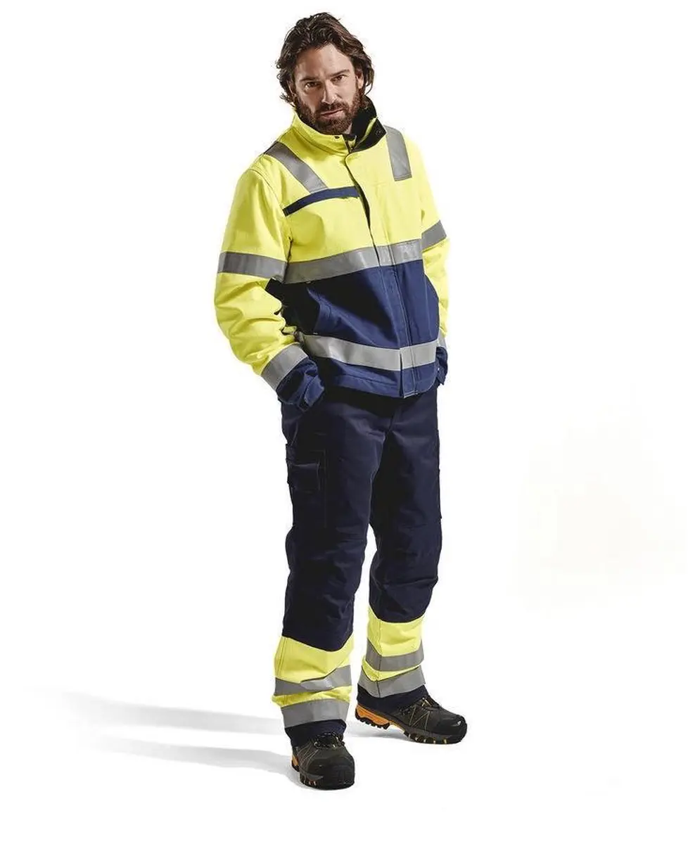 Blåkläder 4069-1514 Multinorm Winterjas - M - Geel/Marineblauw