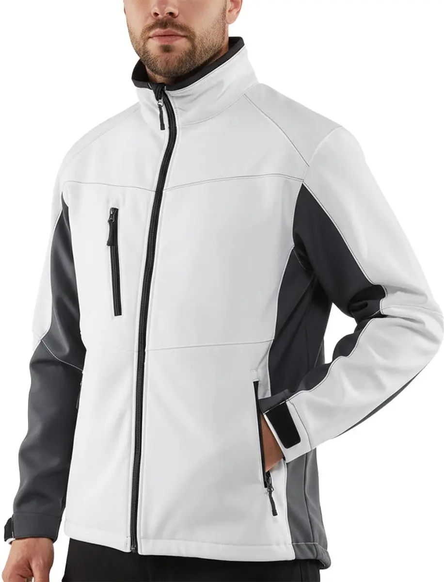 Blåkläder 4950 Softshell Jack - S - Wit/Donkergrijs
