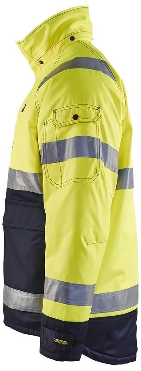 Blåkläder 4828-1900 Winterjas - High Vis Geel/Marineblauw M