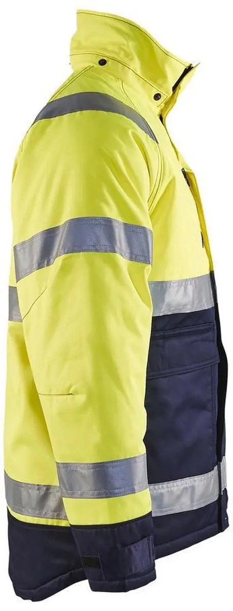 Blåkläder 4828-1900 Winterjas - High Vis Geel/Marineblauw M