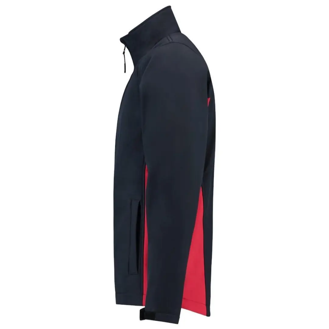 Tricorp Soft Shell Jack Bi-Color 402002 - Navy/Rood - 4XL - afbeelding 6 van 6