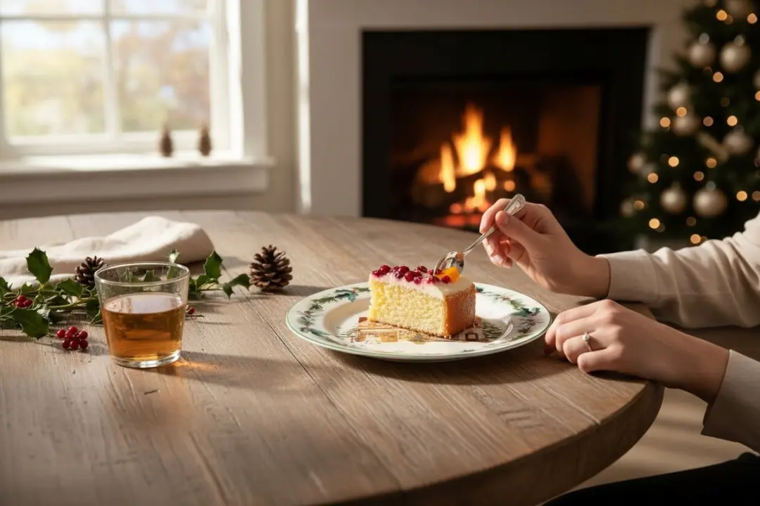 Duo Kerstnotenkraker Dessertranden - 2 Stuks - Crèmewit