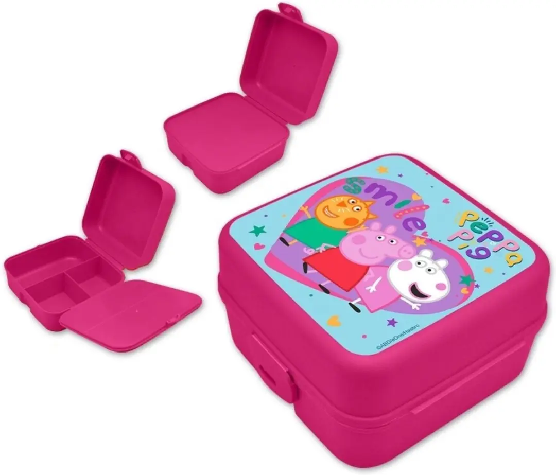 Peppa Pig Lunchbox Roze - 1.5L - 4 Vakken