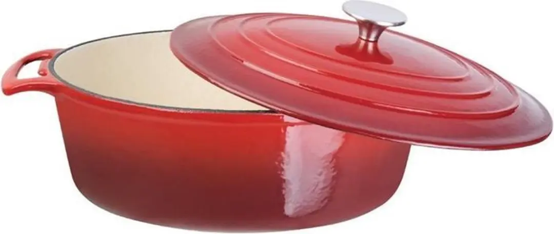 Vogue Ovale Braadpan 6L - Rood