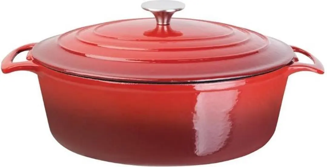 Vogue Ovale Braadpan 6L - Rood