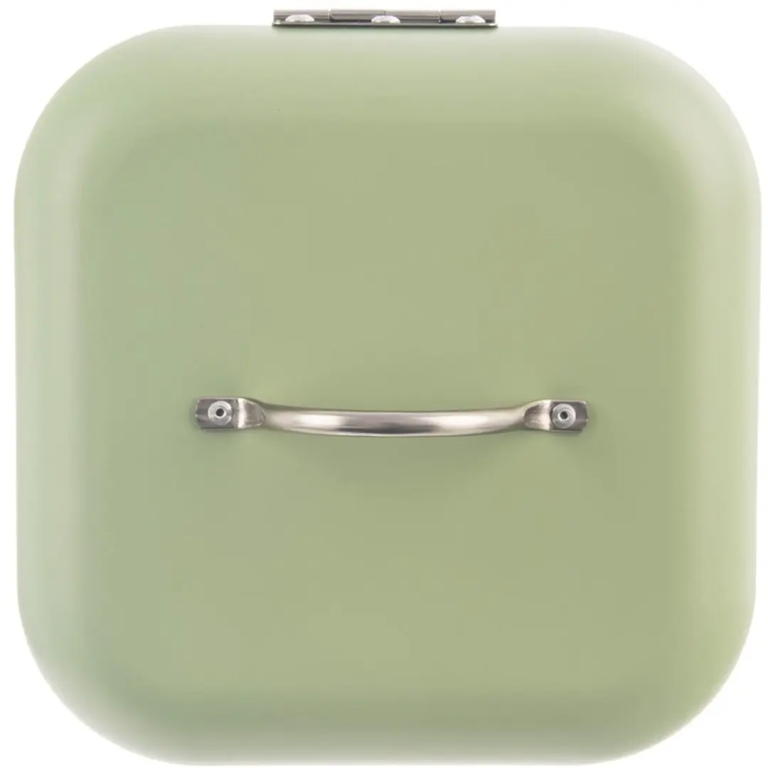 Orion Greenish Metalen Broodtrommel - Groen 20x20x17cm