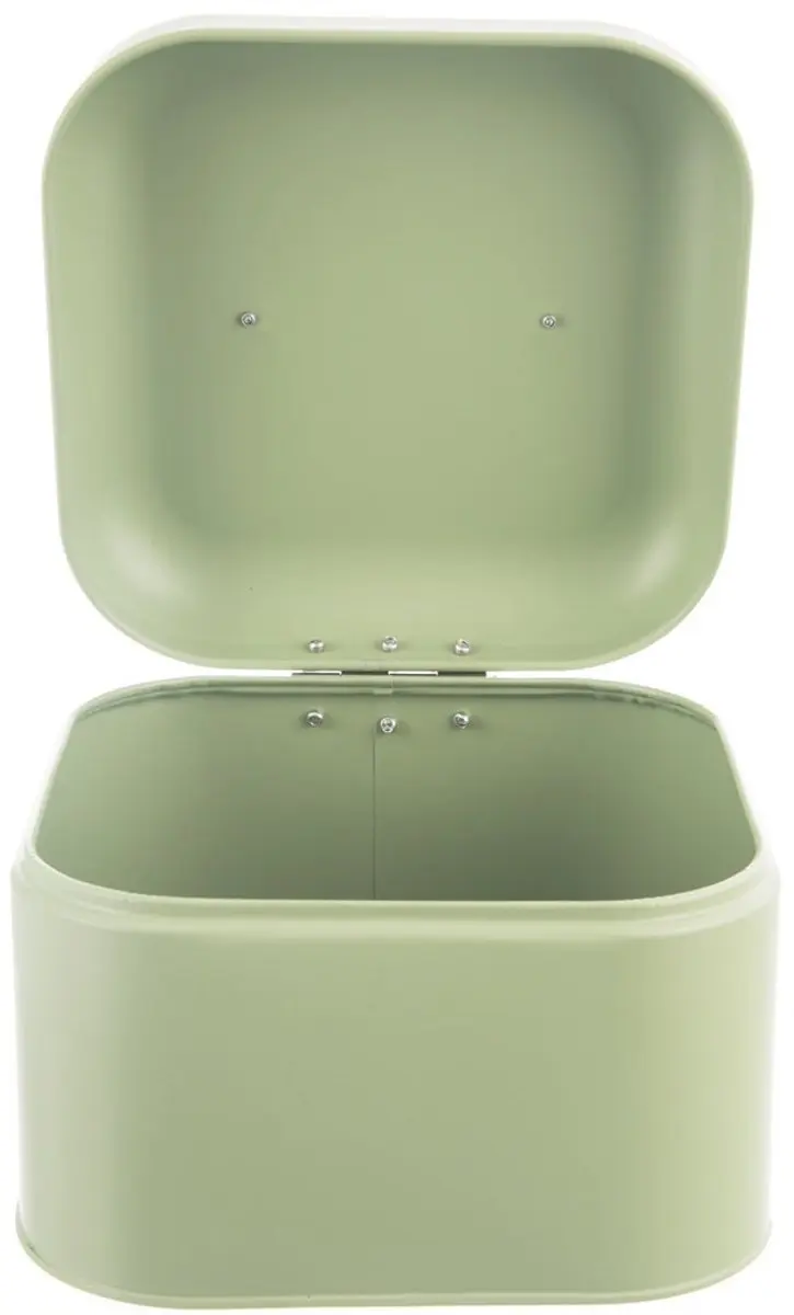 Orion Greenish Metalen Broodtrommel - Groen 20x20x17cm