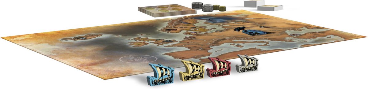 Tactic Edge of the World – Bordspel – Episch Vikings Avontuur – Handel en Verovering – Vikings Tales Serie – 3 tot 4 Spelers – Vanaf 12 Jaar