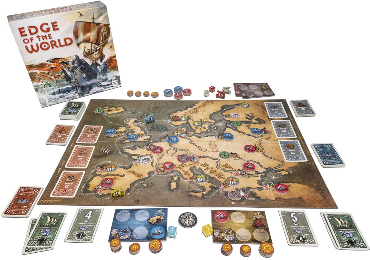 Tactic Edge of the World – Bordspel – Episch Vikings Avontuur – Handel en Verovering – Vikings Tales Serie – 3 tot 4 Spelers – Vanaf 12 Jaar