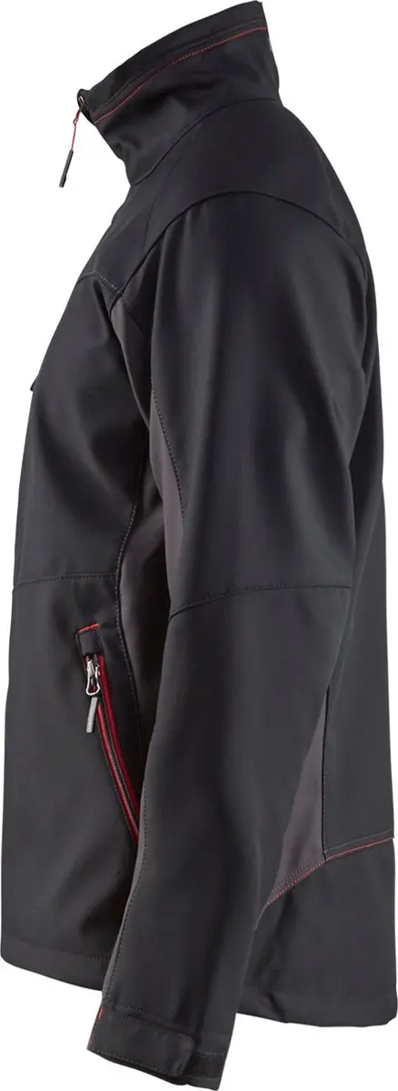 Blåkläder Softshell Jack 4950-2516 - Zwart/Rood XXL