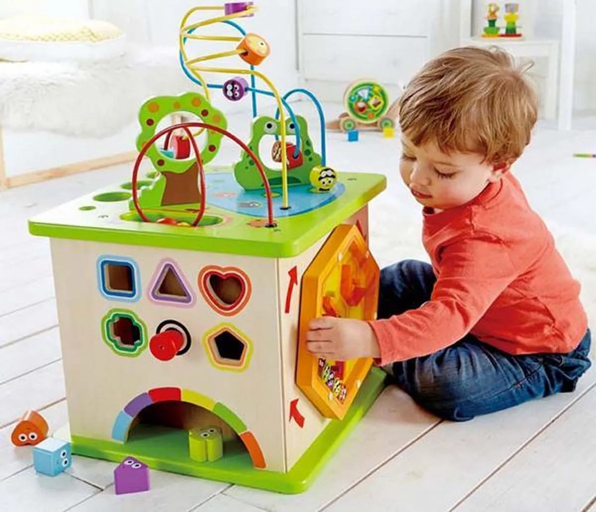 Hape Kleine Diertjes Speelkubus 407803 - Veelkleurig