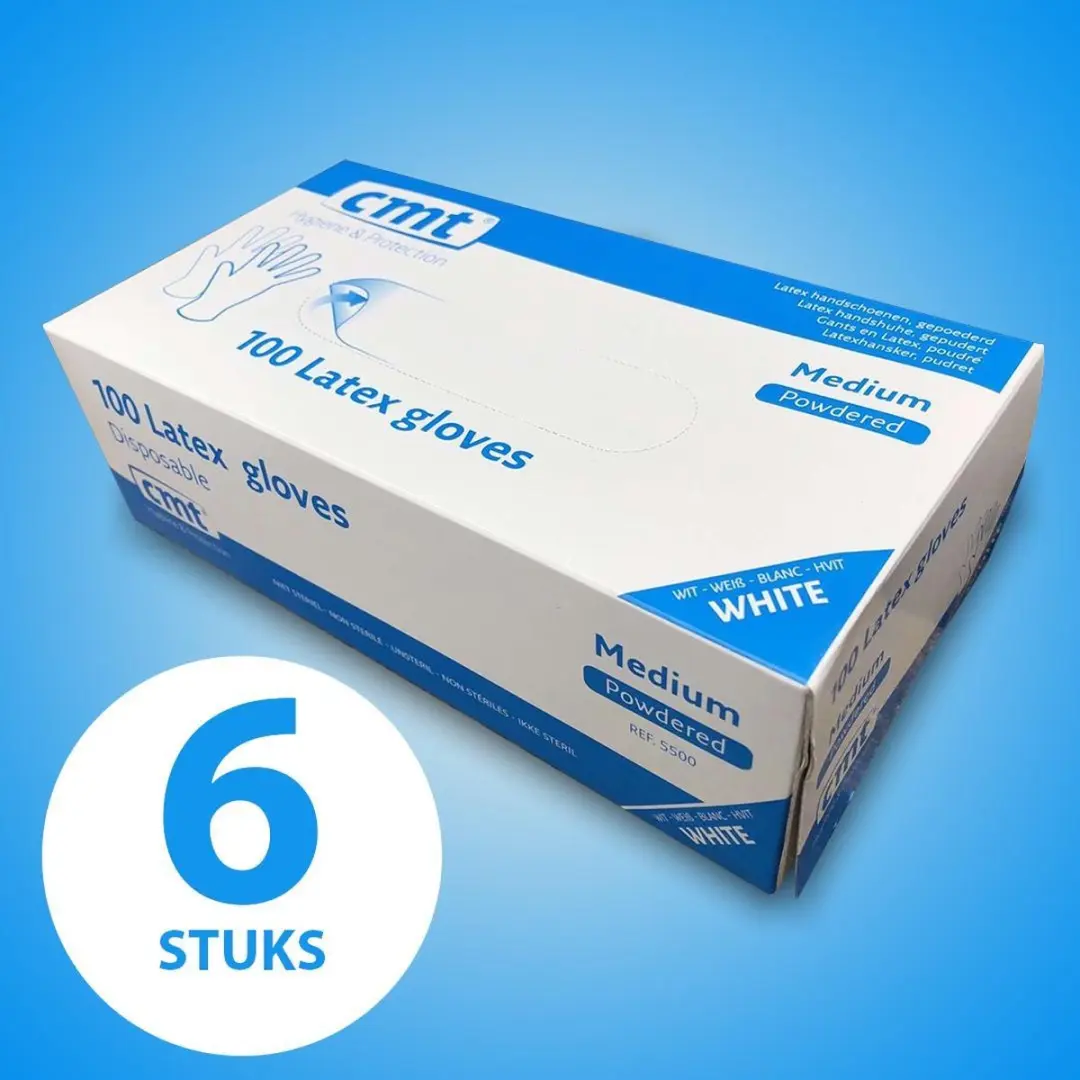 CMT Medische Latex Handschoenen M