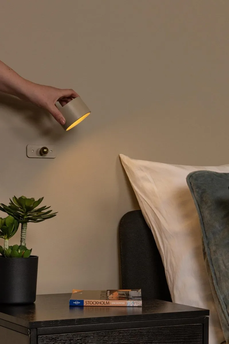 Lucide JOLAN Oplaadbare LED Bureaulamp - 3,5W 2700K/5700K - Taupe - afbeelding 6 van 6