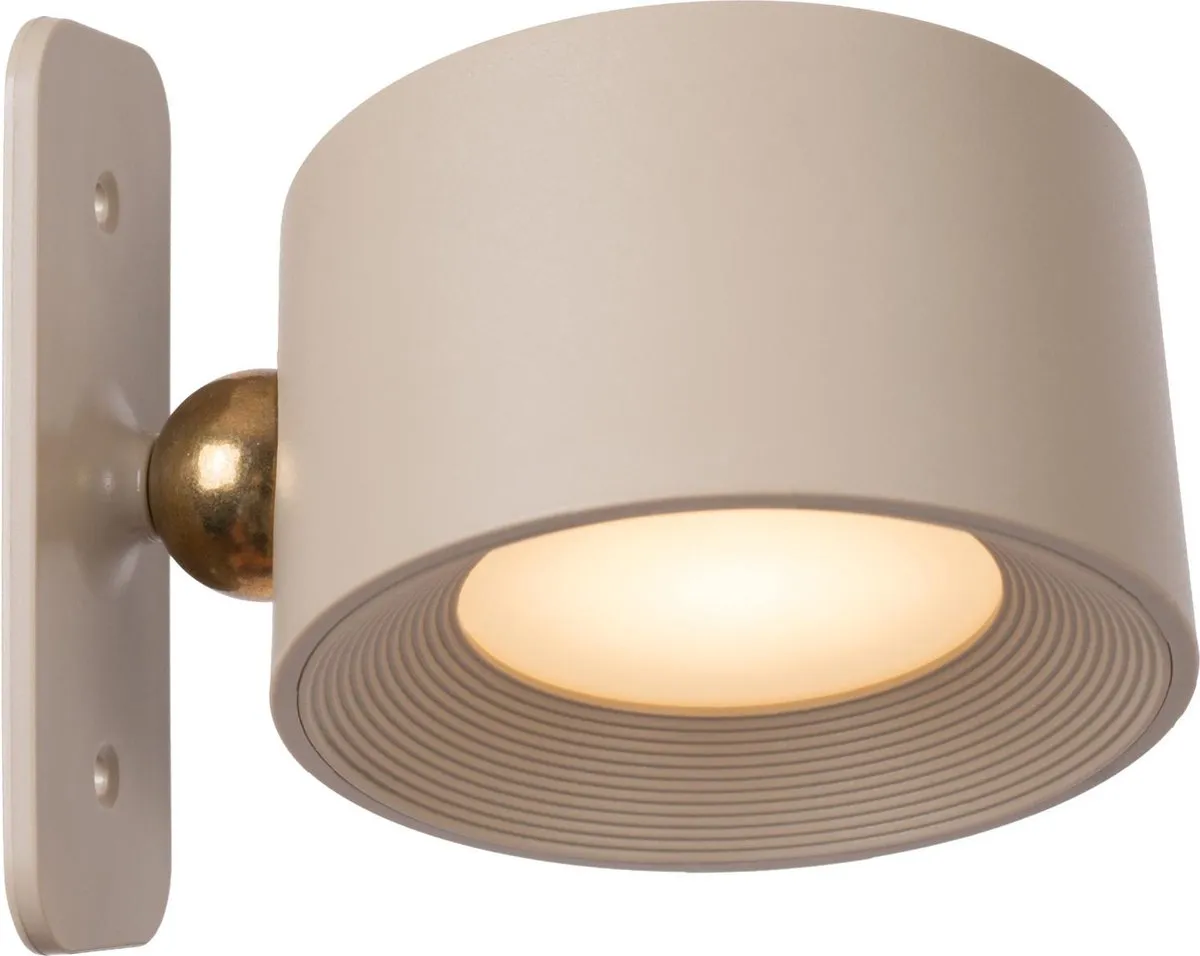 Lucide JOLAN Oplaadbare LED Bureaulamp - 3,5W 2700K/5700K - Taupe
