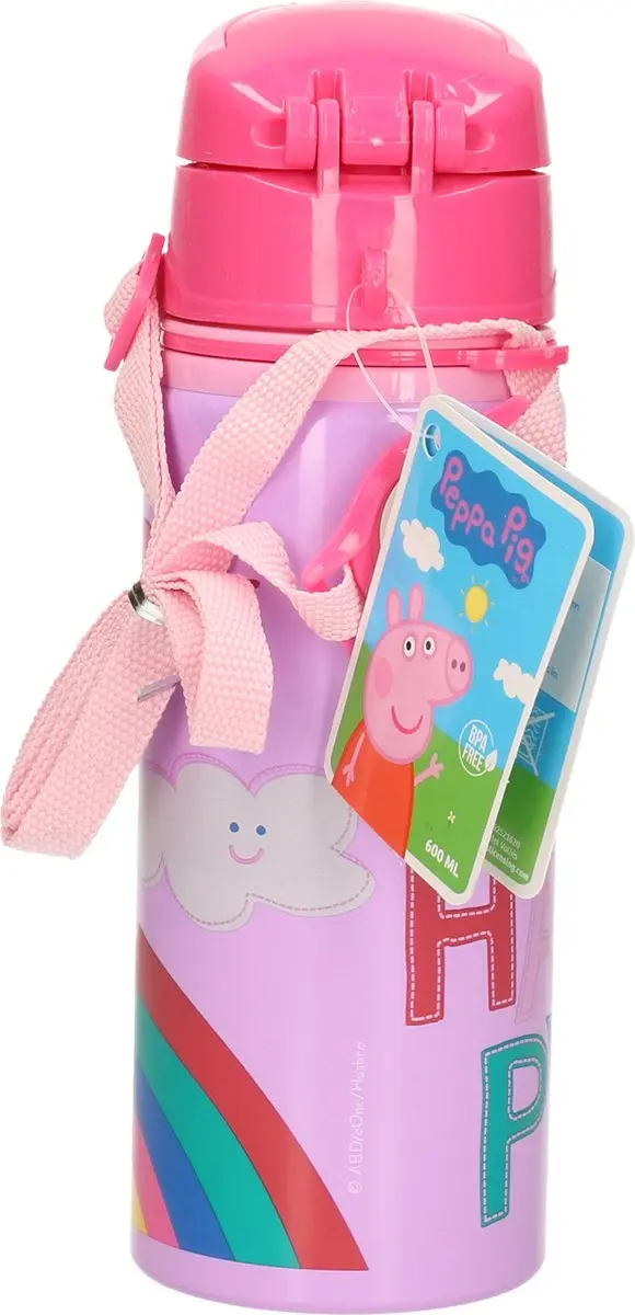 Peppa Pig Drinkfles Roze 600ml