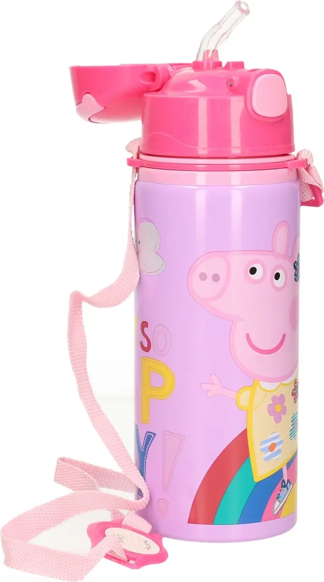 Peppa Pig Drinkfles Roze 600ml
