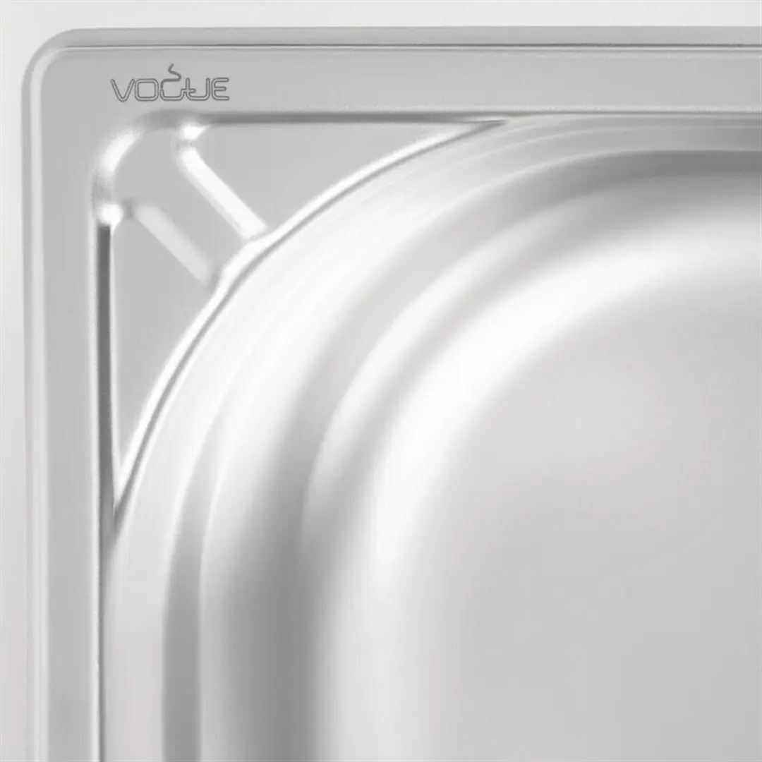 Vogue RVS GN 1/2 Bak 100mm - Grijs