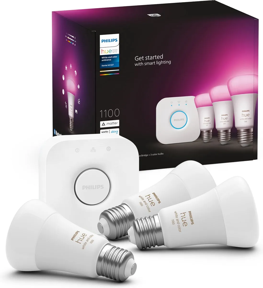 Philips Hue Starterkit 3 Lampen RGBW