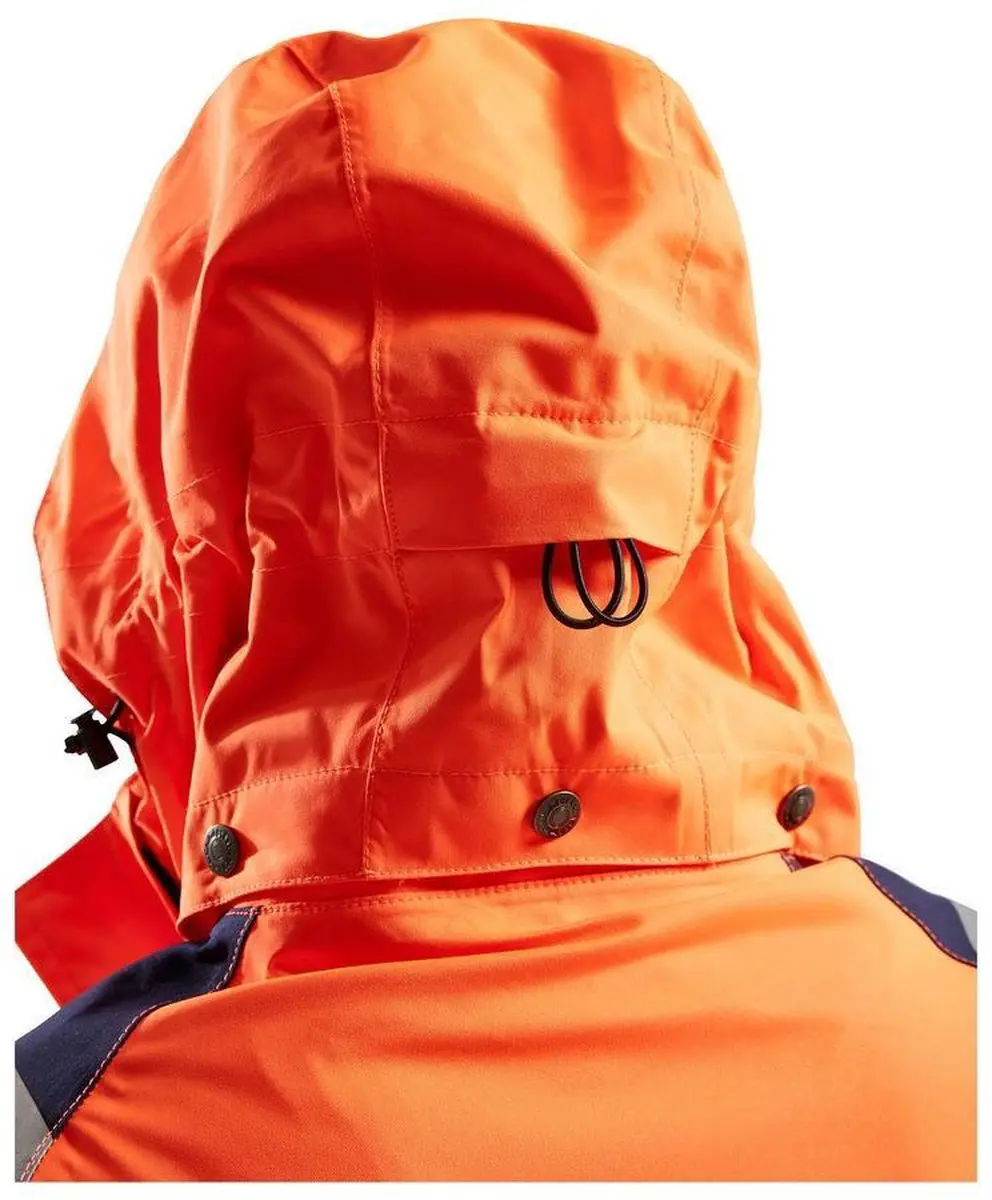 Blåkläder 4904-1987 Dames Shell Jack - M - High Vis Oranje/Marineblauw