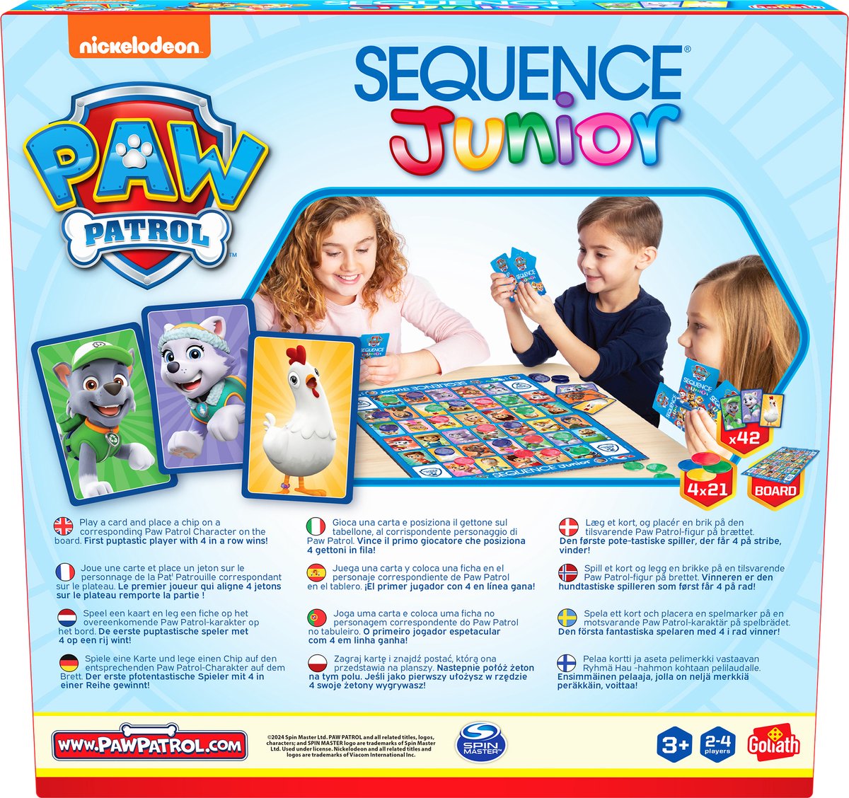 Goliath Sequence Paw Patrol - Bordspel - Kinderspel - Speel Sequence met jouw favoriete Paw Patrol helden!