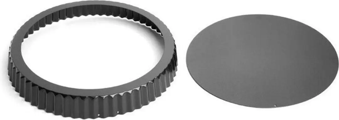 Vogue Antikleef Quichevorm 25cm - Losse bodem - Zwart