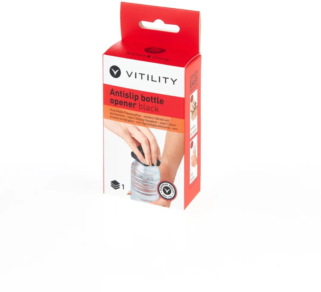 Vitility Flesopener Antislip - Zwart