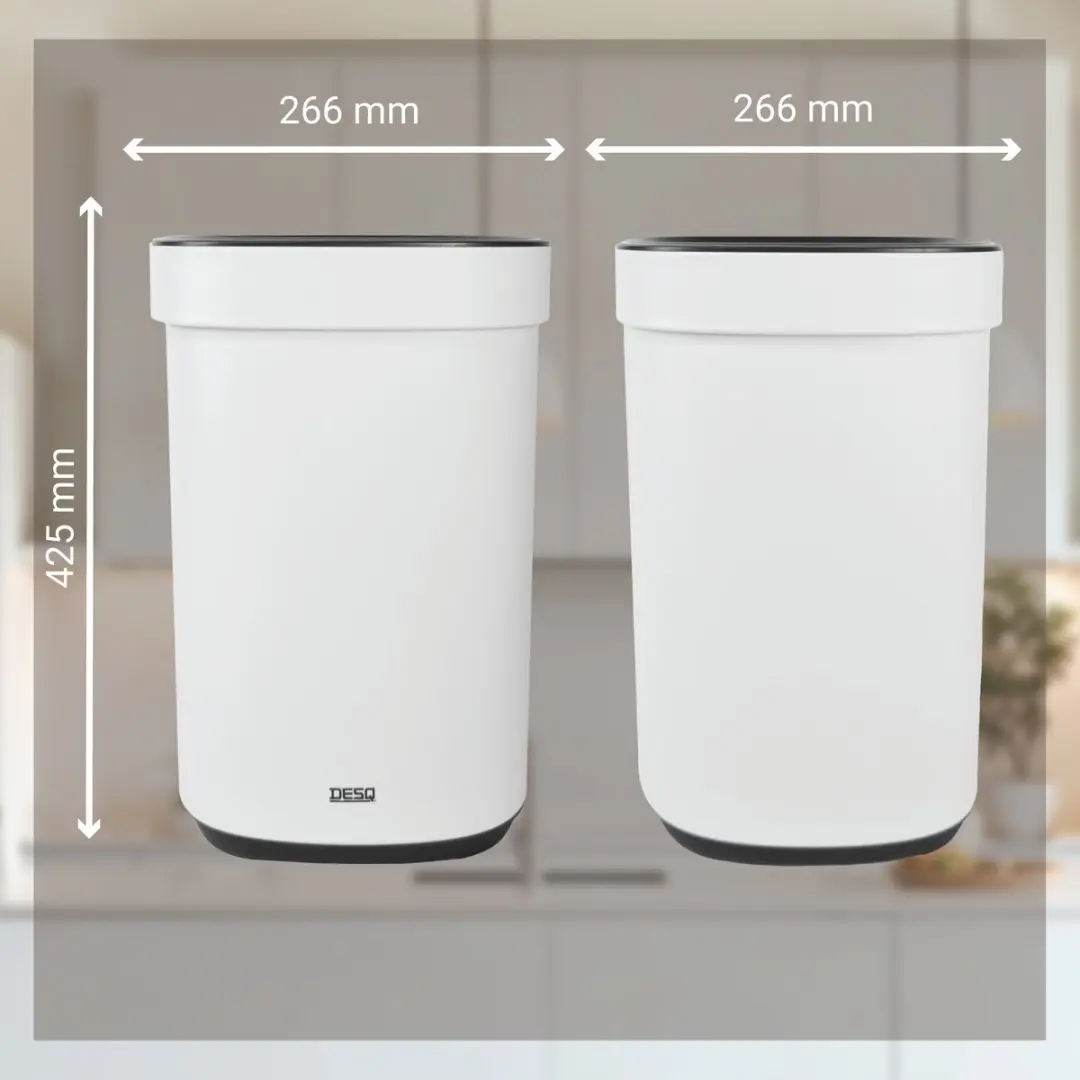 Desq Prullenbak 6112.01 - 20L - Wit