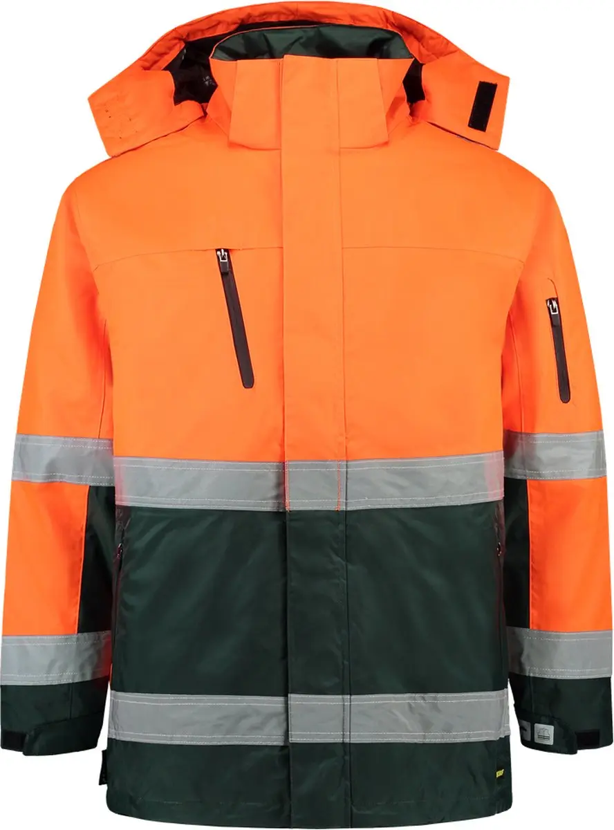 Tricorp Parka ISO 20471 Bicolor Fluor Oranje-Groen XXL